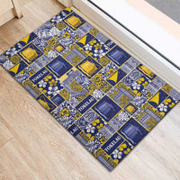 Tokelau Manuia te Kilihimahi Rubber Doormat Pacific Patchwork Xmas Vibes LT9 - Polynesian Pride