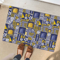 Tokelau Manuia te Kilihimahi Rubber Doormat Pacific Patchwork Xmas Vibes LT9 - Polynesian Pride