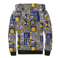Tokelau Manuia te Kilihimahi Sherpa Hoodie Pacific Patchwork Xmas Vibes LT9 - Polynesian Pride