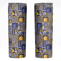 Tokelau Manuia te Kilihimahi Skinny Tumbler Pacific Patchwork Xmas Vibes - Polynesian Pride