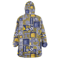 Tokelau Manuia te Kilihimahi Wearable Blanket Hoodie Pacific Patchwork Xmas Vibes LT9 - Polynesian Pride