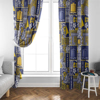 Tokelau Manuia te Kilihimahi Window Curtain Pacific Patchwork Xmas Vibes LT9 - Polynesian Pride