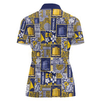 Tokelau Manuia te Kilihimahi Women Polo Shirt Pacific Patchwork Xmas Vibes - Polynesian Pride