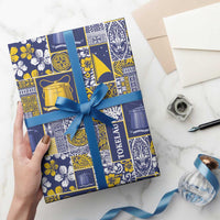 Tokelau Manuia te Kilihimahi Wrapping Paper Pacific Patchwork Xmas Vibes - Polynesian Pride