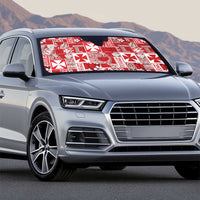 Wallis Et Futuna Kilisimasi Fiefia Auto Sun Shade Pacific Patchwork Xmas Vibes LT9 - Polynesian Pride