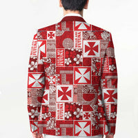 Wallis Et Futuna Kilisimasi Fiefia Blazer Pacific Patchwork Xmas Vibes LT9 - Polynesian Pride