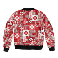 Wallis Et Futuna Kilisimasi Fiefia Bomber Jacket Pacific Patchwork Xmas Vibes LT9 - Polynesian Pride