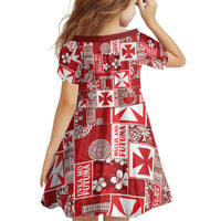 Wallis Et Futuna Kilisimasi Fiefia Family Matching Short Sleeve Bodycon Dress and Hawaiian Shirt Pacific Patchwork Xmas Vibes LT9 - Polynesian Pride