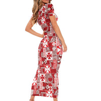 Wallis Et Futuna Kilisimasi Fiefia Family Matching Short Sleeve Bodycon Dress and Hawaiian Shirt Pacific Patchwork Xmas Vibes LT9 - Polynesian Pride