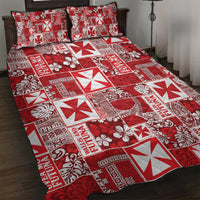 Wallis Et Futuna Kilisimasi Fiefia Quilt Bed Set Pacific Patchwork Xmas Vibes - Polynesian Pride