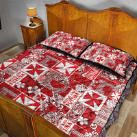 Wallis Et Futuna Kilisimasi Fiefia Quilt Bed Set Pacific Patchwork Xmas Vibes - Polynesian Pride