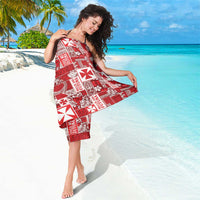 Wallis Et Futuna Kilisimasi Fiefia Sarong Pacific Patchwork Xmas Vibes - Polynesian Pride