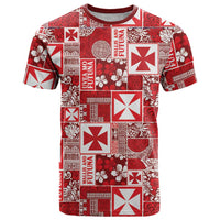 Wallis Et Futuna Kilisimasi Fiefia T Shirt Pacific Patchwork Xmas Vibes - Polynesian Pride