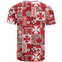 Wallis Et Futuna Kilisimasi Fiefia T Shirt Pacific Patchwork Xmas Vibes - Polynesian Pride