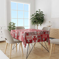 Wallis Et Futuna Kilisimasi Fiefia Tablecloth Pacific Patchwork Xmas Vibes LT9 - Polynesian Pride