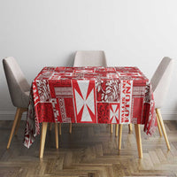 Wallis Et Futuna Kilisimasi Fiefia Tablecloth Pacific Patchwork Xmas Vibes LT9 - Polynesian Pride