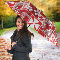 Wallis Et Futuna Kilisimasi Fiefia Umbrella Pacific Patchwork Xmas Vibes LT9 - Polynesian Pride