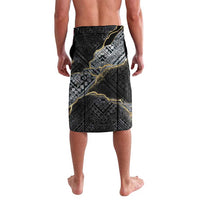 Polynesian Tribal Tattoo Lavalava Dark Marble Pattern