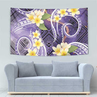 Polynesian Tribal Tattoo Tapestry Plumeria Purple Marble Pattern LT9 - Polynesian Pride