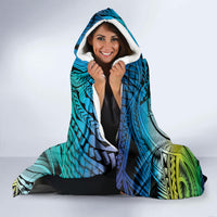 Personalised Aloha King Kamehameha Spirits Hooded Blanket Art Special LT9 - Polynesian Pride