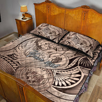 Personalised Aloha King Kamehameha Spirits Quilt Bed Set Beige Special
