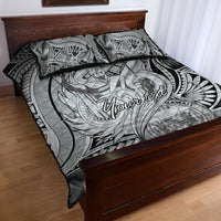 Personalised Aloha King Kamehameha Spirits Quilt Bed Set Grey Special