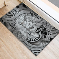 Personalised Aloha King Kamehameha Spirits Rubber Doormat Grey Special