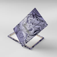 Personalised Aloha King Kamehameha Spirits Canvas Wall Art Violet Special