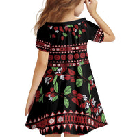 Fiji Masi Bula Tagimoucia Flowers Family Matching Long Sleeve Bodycon Dress and Hawaiian Shirt