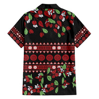 Fiji Masi Bula Tagimoucia Flowers Family Matching Summer Maxi Dress and Hawaiian Shirt