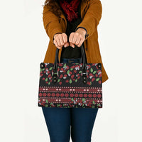 Fiji Masi Bula Tagimoucia Flowers Leather Bag LT9 - Polynesian Pride