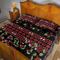 Fiji Masi Bula Tagimoucia Flowers Quilt Bed Set