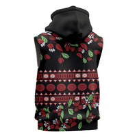 Fiji Masi Bula Tagimoucia Flowers Sleeveless Hoodie - Polynesian Pride