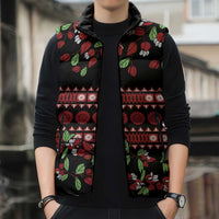 Fiji Masi Bula Tagimoucia Flowers Sleeveless Puffer Jacket - Polynesian Pride