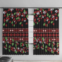 Fiji Masi Bula Tagimoucia Flowers Window Curtain