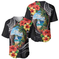 Hafa Adai Guam Baseball Jersey Guahan Seal Chamorro Stones Tribal