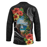 Hafa Adai Guam Hockey Jersey Guahan Seal Chamorro Stones Tribal LT9 - Polynesian Pride