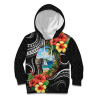 Hafa Adai Guam Kid Hoodie Guahan Seal Chamorro Stones Tribal