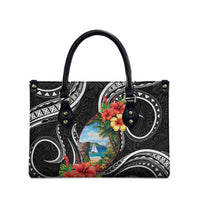 Hafa Adai Guam Leather Bag Guahan Seal Chamorro Stones Tribal LT9 - Polynesian Pride