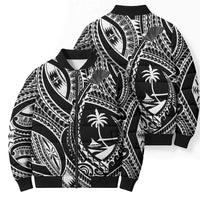 Hafa Adai Guam Inspired Tattoo Bomber Puffer Jacket - Polynesian Pride