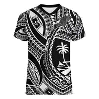 Hafa Adai Guam Inspired Tattoo Women V-Neck T-Shirt
