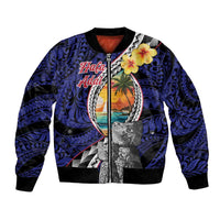 Hafa Adai Guam Seal Latte Stones Artwork Bomber Jacket