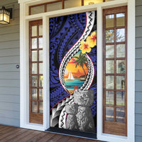 Hafa Adai Guam Seal Latte Stones Artwork Door Cover - Polynesian Pride