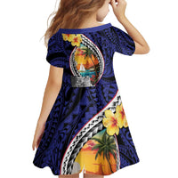 Hafa Adai Guam Seal Latte Stones Artwork Family Matching Summer Maxi Dress and Hawaiian Shirt