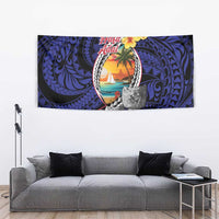 Hafa Adai Guam Seal Latte Stones Artwork Tapestry