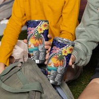 Hafa Adai Guam Seal Latte Stones Artwork Tumbler Cup