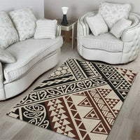 Niho Taniwha Kowhaiwhai Area Rug