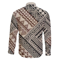 Niho Taniwha Kowhaiwhai Family Matching Long Sleeve Bodycon Dress and Hawaiian Shirt