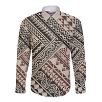 Niho Taniwha Kowhaiwhai Long Sleeve Button Shirt
