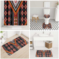 Niho Taniwha Taniko Motif Bathroom Set LT9 - Polynesian Pride